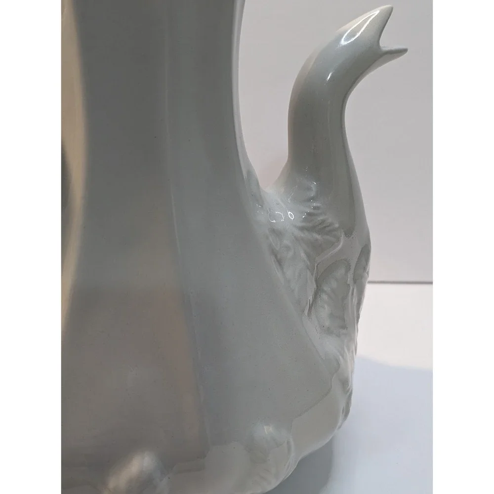 Ironstone‎ vintage grape leaf pattern coffee pot